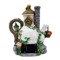 Solar Fairy Tea Pot House Garden Statue, 8 Lighted Mushroom Cottage Figurine Outdoor Decor